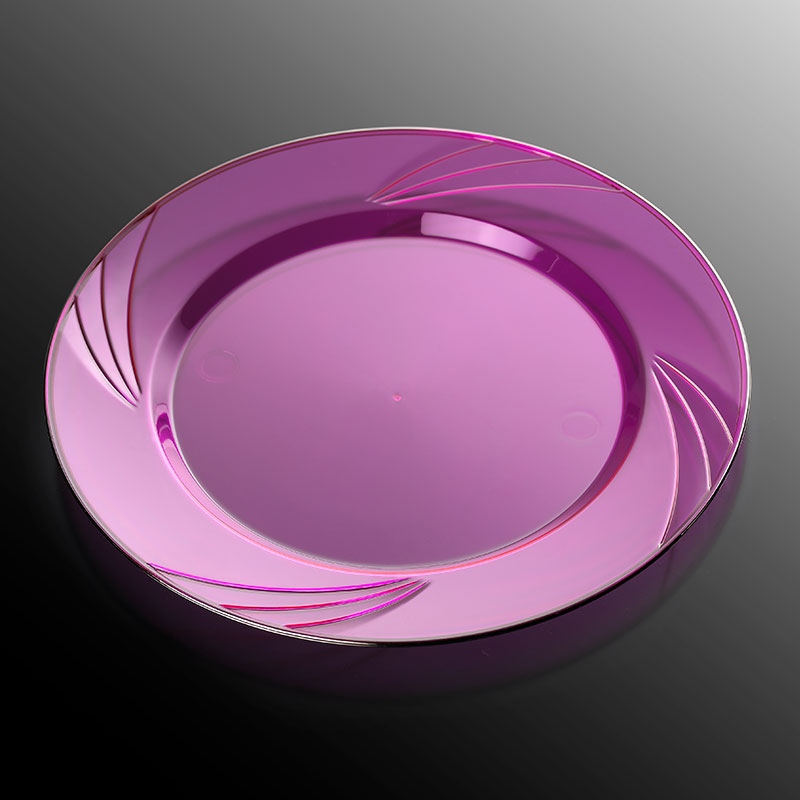 Transparent Plastic Lines Plate